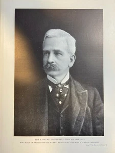 1906 Vintage Magazine Illustration Marshall Field Chicago Businessman - Picture 1 of 1