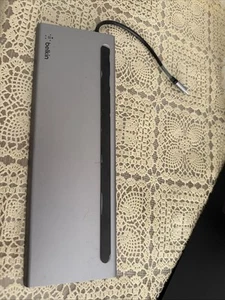 Belkin Connect USB-C 11-en-1 Multi Port Dock / Réplicateur de Port Filaire USB 3.2 - Photo 1/3