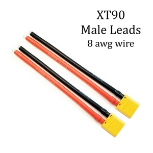 RCP (2) XT90 cables macho 8 AWG cable - Imagen 1 de 16