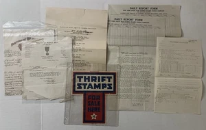 WW1 & Post US Military Lot Ephemera Letterhead Soldiers Affidavit WW1 Red Cross - Picture 1 of 9