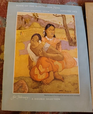 1951 Art Repro by Gauguin Nafea Faa Ipoipo Tahiti Women 1951 Magazine Cover - Image 1 of 4