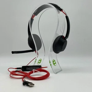 Plantronics Blackwire 5220 Computer Headset Black/Red 9P7X6AA - Picture 1 of 9