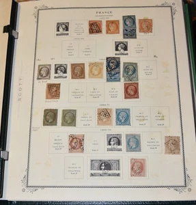 Gebrauchte französische Starter-Briefmarkensammlung im Scott-Album, Lebenslauf 3.500 $+ - Bild 1 von 24