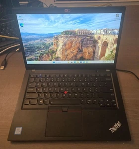 LENOVO THINKPAD T490S INTEL CORE i7 1.80GHz 16GB 512GB SSD 14" WIN 11 Pro - Imagen 1 de 11