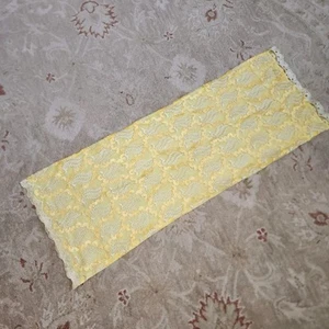 Dekorative gelbe Spitze Perlen Tischläufer Mitteltischdecke Gold Dekoration - Bild 1 von 15
