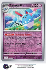 Azumarill 074/191 - SV08: Surging Sparks Uncommon REVERSE Holo NM - Picture 1 of 2