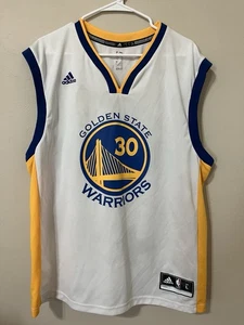 Canotta ADIDAS Warriors Stephen Curry bianca giocatore swing home UOMO TAGLIA L - Foto 1 di 8