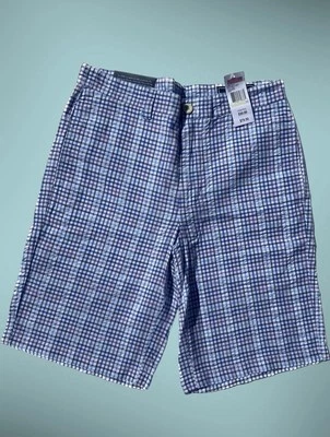 Nuevo con etiquetas Pantalón Corto Club Vineyard Vines Púrpura Azul Blanco Patrón A Cuadros Para Hombre 30” Foto 1 de 3