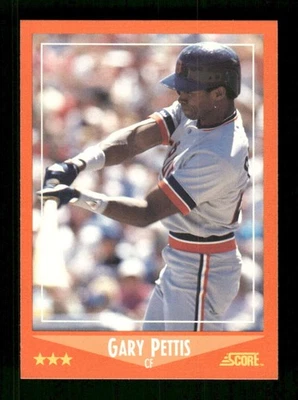 1988 Score Rookie and Traded #38T Gary Pettis NM-MT+ Tigers BXCP46 - Image 1 of 2