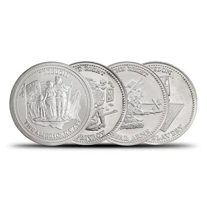 1 oz Johnson Matthey Silver Round (Varied) - Picture 1 of 1