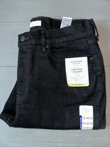 NUEVO Pantalones de mezclilla Levi Strauss Signature dorados para mujer 12S 31x30 tiro alto rectos - Imagen 1 de 9