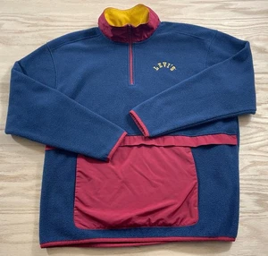 Vintage Men’s Levi’s Pullover Fleece ColorBlock Anorak Jacket Size Adult Large  - Picture 1 of 18