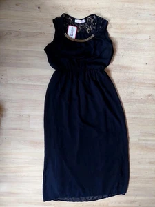 Schwarzes langes Arbendkleid, Gr. 40 - Bild 1 von 4