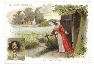 Le Nain Jaune - Fable - Chromo Au Bon Marché - Trade card - Picture 1 of 2