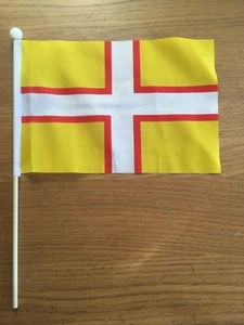 DORSET NEW Pack of 12 medium Hand Flags 9" x 6" 22cm x 15cm FLAG - Picture 1 of 1