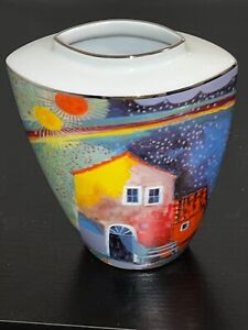 Vase von Goebel Rosina Wachtmeister Motiv: Das Regenbogenhaus