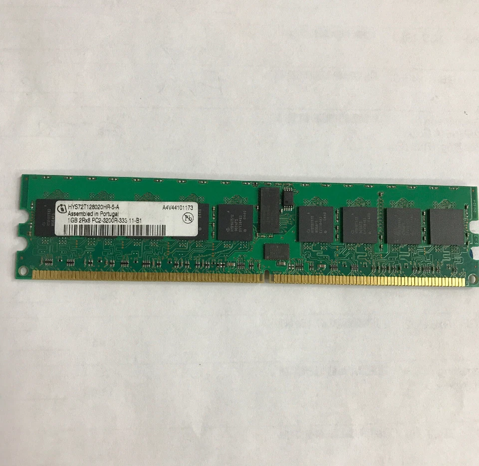 Infineon HYS72T128020HR-5-A DDR2 1GB 2RX8 PC2-3200R-333-11-B1  - Image 1 of 1