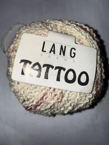 Filati Lang Boucle filato misto cotone - TATUAGGIO - # 1861 crema e rosso / 50 g, 60 m - Foto 1 di 6