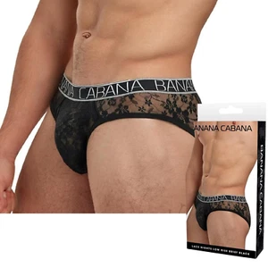 Plus Size Low-Rise Cut Brief Soft Lace Fabric Lightweight Breathable Underwear - Picture 1 of 6