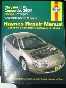 Haynes Repair Manual:Chrysler LHS,Concorde,300M,Dodge Intrepid,1998-2004. 25026 - Foto 1 di 2