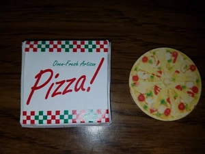 Pizza artesanal en caja de entrega D - Veggie para dioramas de muñeca a escala de juego/moda - Imagen 1 de 8