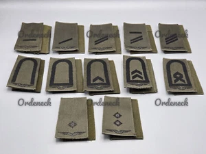 BUNDESWEHR - TRABILLAS DE RANGO FUERZA AÉREA NEGRO/OLIVA - GRADO DE SERVICIO SELECCIONABLE - ¡VELCRO! - Imagen 1 de 57