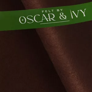Handicraft Wool/Viscose Felt Fabric Material - Brown - Felt By Oscar & Ivy - Picture 1 of 3