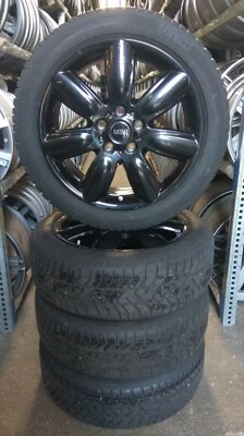 4 MINI Winterräder Bridge Spoke 528 195/55 R17 92H Mini F54 DOT 2017 6856059 RDK - Bild 1 von 4