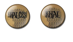 KHALEESI 25mm button pin badge Game of Thrones KHAL, Daenerys Targaryen - Picture 1 of 4