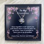 To My Beautiful Grandma Necklace Gift Mothers Day Birthday w/ Box NEW