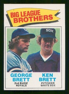 GEORGE BRETT / KEN BRETT BIG LEAGUE BROTHERS 1977 TOPPS 77 NO 631 NRMINT+  12692