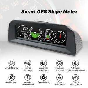 Smart Digital Heads Up Display HUD w/GPS Speedometer &Inclinometer &Clock &Volt