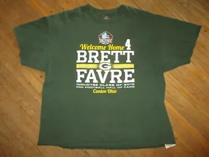 2XL BRETT FAVRE HALL OF FAME INDUCTION T SHIRT Green Bay Packers Football XXL - Picture 1 of 3