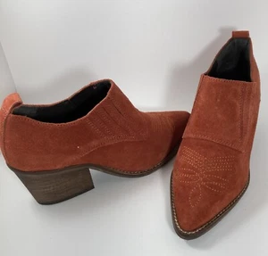 Women’s Shoes Leather Burnt Orange Rust Color, Europe Size 36 Equals US Size 5.5 - Picture 1 of 12