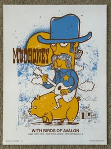 Mudhoney Concert Poster-June 2008 New Orleans-Jeff Lachance - Picture 1 of 8