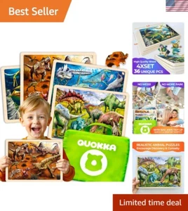 Educational 4-Set Wooden Puzzles for Kids 3-8 – Creativity and Fun Combined - Picture 1 of 10