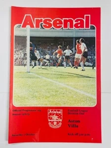 Villa Arsenal V Aston 1978/79 07-10-1978 división 1 - Imagen 1 de 1