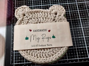 Handgefertigte Teddybär Untersetzer 4er Set - Bild 1 von 2