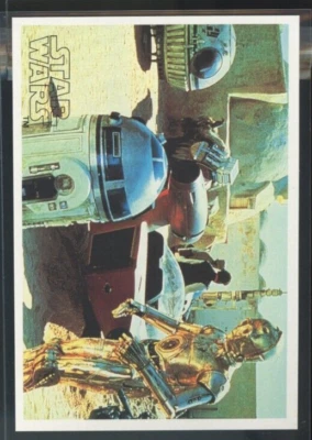 R2-D2 C-3PO 1977 Topps Yamakatsu Star Wars Large The Droids Are Reunited C9 - Image 1 of 2