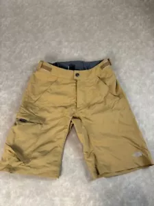 Pantalones Cortos de Senderismo The North Face Para Hombres Carga Bolsillo Botón Cremallera Mosca Tiro Medio Bronceado S - Imagen 1 de 8