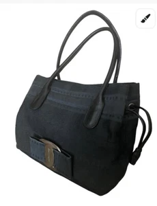 salvatore ferragamo handbag Canvas Vintage - Picture 1 of 9