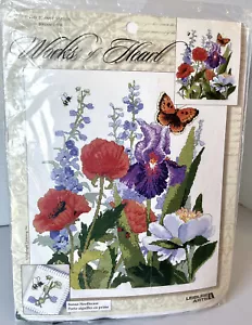 Leisure Arts Words of the Heart #11415 Summer Garden Crewel Stitchery Kit - Picture 1 of 4