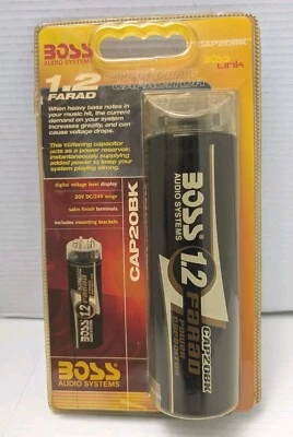 Condensador BOSS Audio Systems CAP20BKCar 1,5 faradios, almacenamiento de energía, graves mejorados Foto 1 de 3