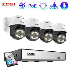 ZOSI PoE CCTV System 3K Outdoor PTZ Security Camera Two-Way Audio 2TB HDD 24/7