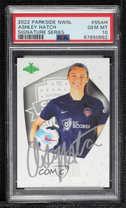 2022 Parkside NWSL Signature Series /389 Ashley Hatch #SS-AH PSA 10 GEM MT Auto