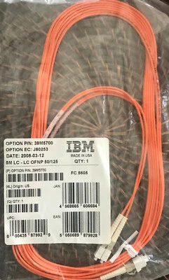 IBM 39M5700 5 meter fibre cable LC - LC - Image 1 of 4