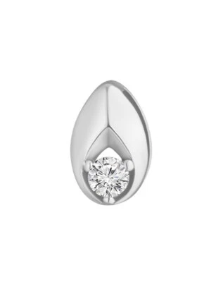 Argento 925 Rimorchio senza Catena Gocce con Zirconia Argento Sterling - Immagine 1 di 4