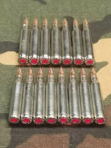 223/5.56 SNAP CAPS SET OF 15 (Nickel+ Red) - Picture 1 of 7