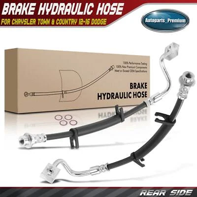 2x Manguera hidráulica de freno trasera izquierda y derecha para Chrysler Town&Country Dodge Ram 2012-2016 Foto 1 de 4