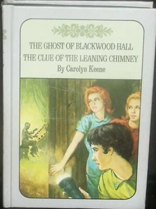 NANCY DREW TWIN THRILLER BLACKWOOD HALL,CLUE OF THE LEANING CHIMNEY. VINTAGE VG - Picture 1 of 9